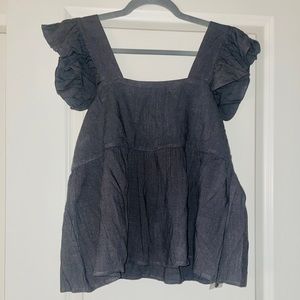 New Vici Cotton Babydoll Top Size Large